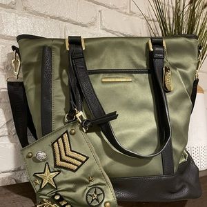 Steve Madden Army Green Tote